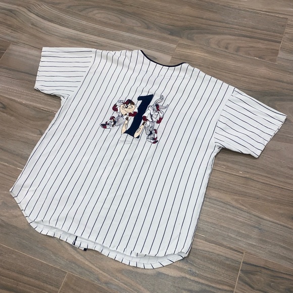 VTG ‘95 ACME Warner Bros. Pinstripe Jersey, Size:M - Picture 4 of 10